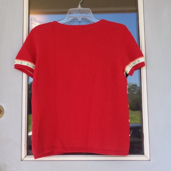 VINTAGE embroidered & sequin detail 90s sweater - Picture 8 of 10